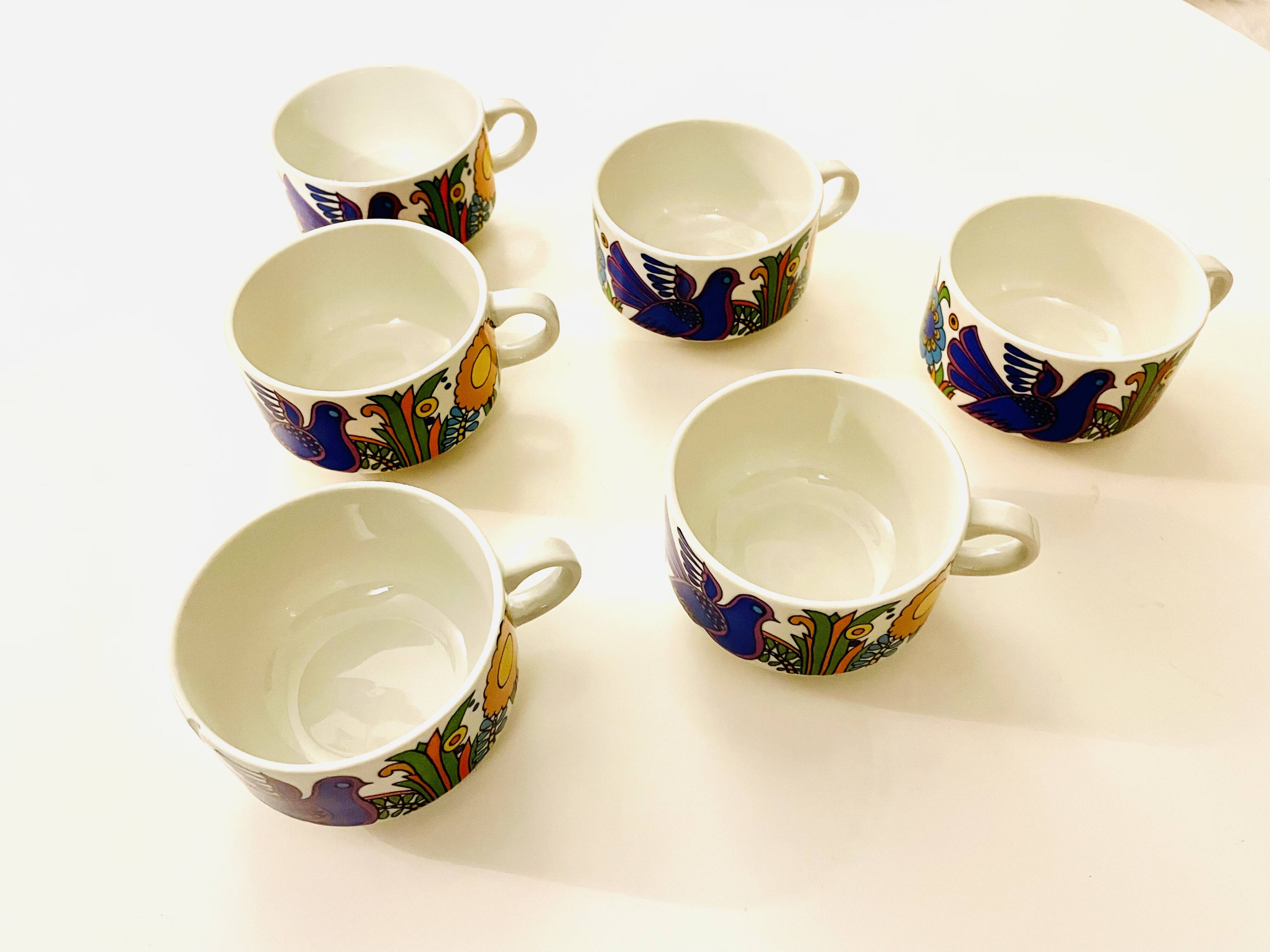 6 tasses à café Villeroy & Boch Acapulco