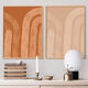 Paire d’estampes giclées, ensemble d’art mural abstrait de deux, 50x70cm