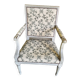 Armchair Louis XVl gray of the XlX th siecle
