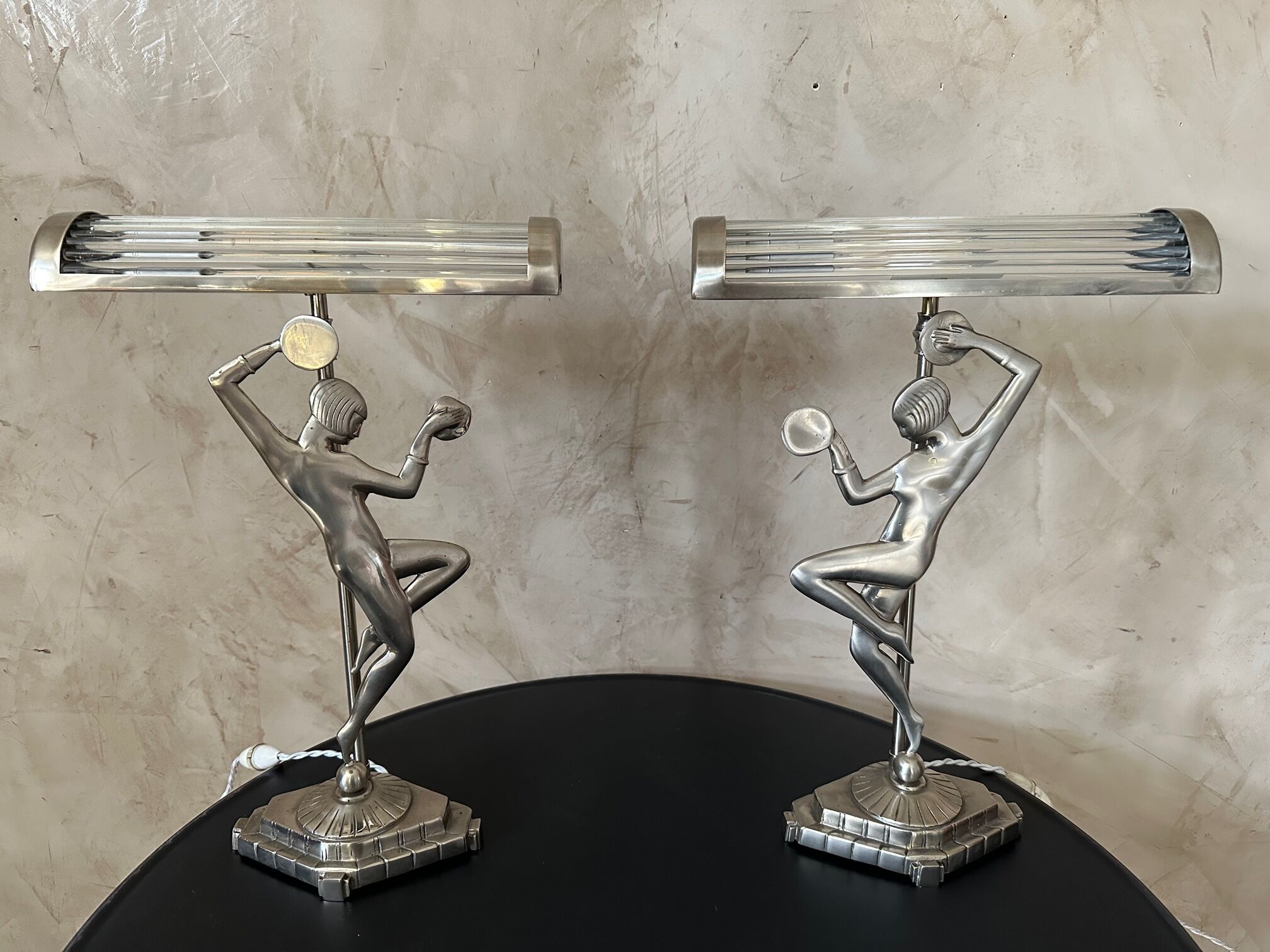 Pair of Art Deco lamps