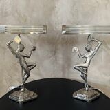 Pair of Art Deco lamps