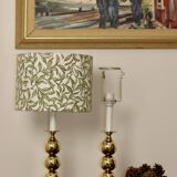 Paire de lampes suédoises en laiton