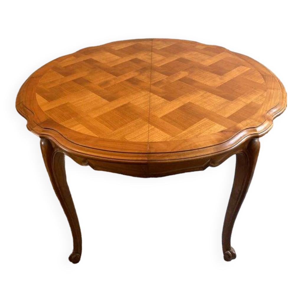 Table de salon d'époque LXV en chêne laqué & marbre | GSLR Antiques
