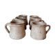 Set of 6 cups in gres