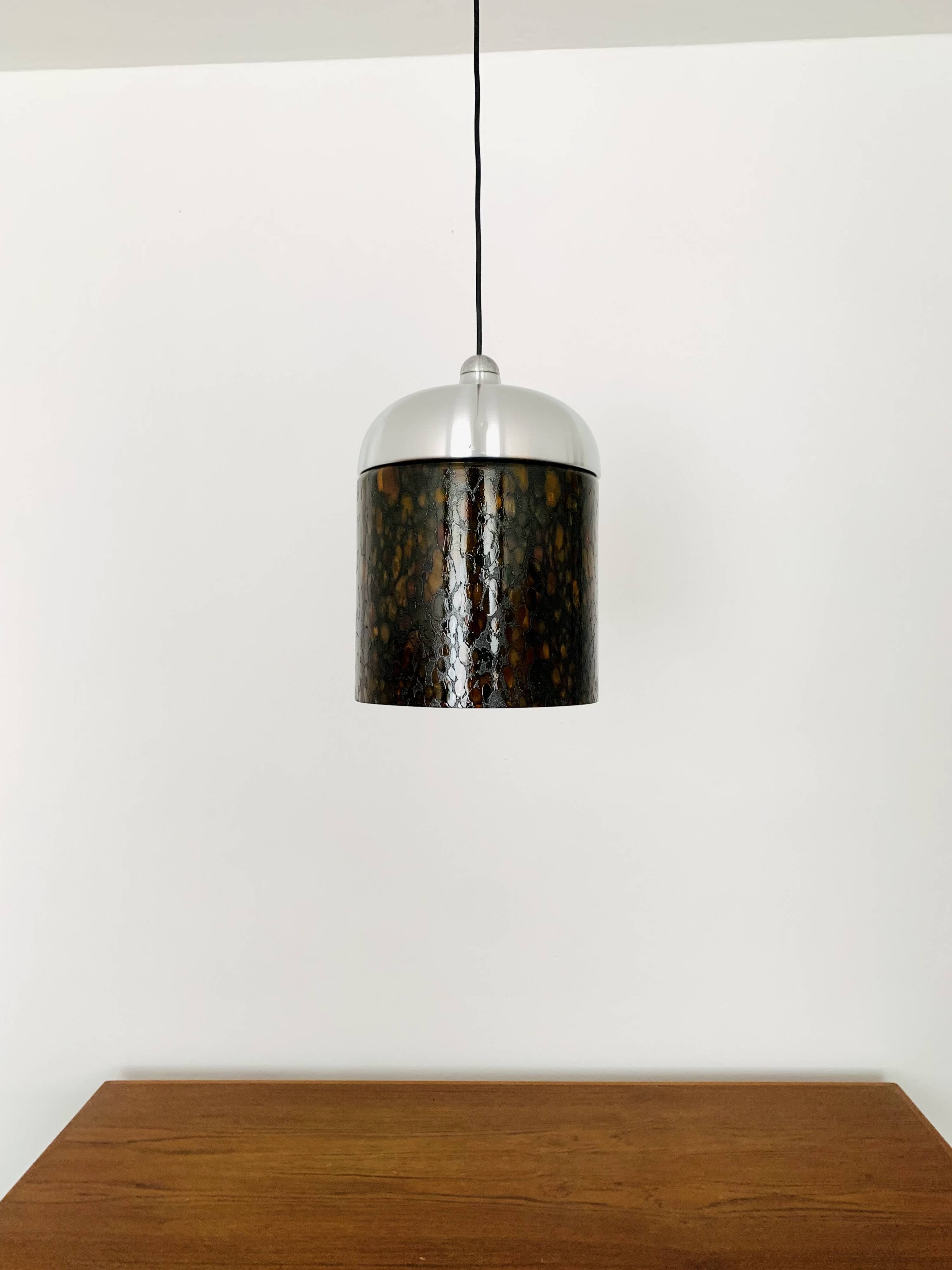 Glass Pendant Lamp by Peill and Putzler
