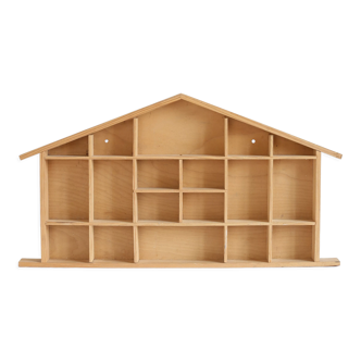 Etagère maison en bois