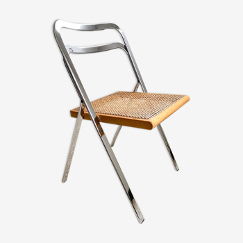 Folding chair cannage Giorgio Cattelan