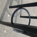 Set of 8 industrial bar stools.