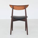Harry Ostergaard set of eight dining chairs rosewood Randers Denmark 1960