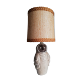Owl foot lamp owl ceramic zoophorme  vintage