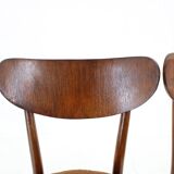 1950s Dining Beech Chairs in Boucle, Czechoslovakia