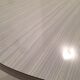 Table in white Formica, 3 chairs and 1 stool in gray leatherette