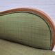 1950s, Danish artdeco armchair, green furniture wool, beech wood, original.