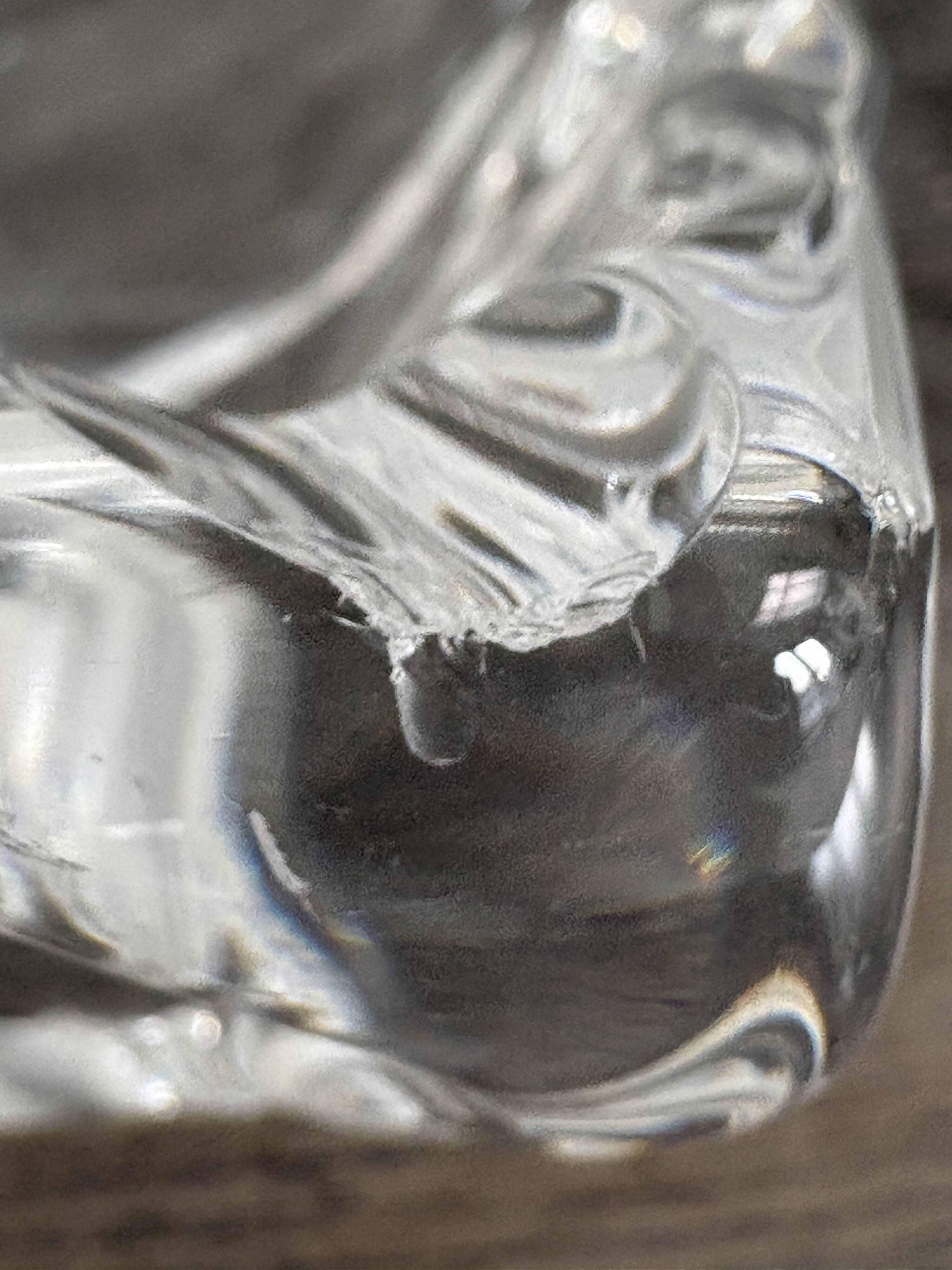 Crystal design catchall signed Daum France