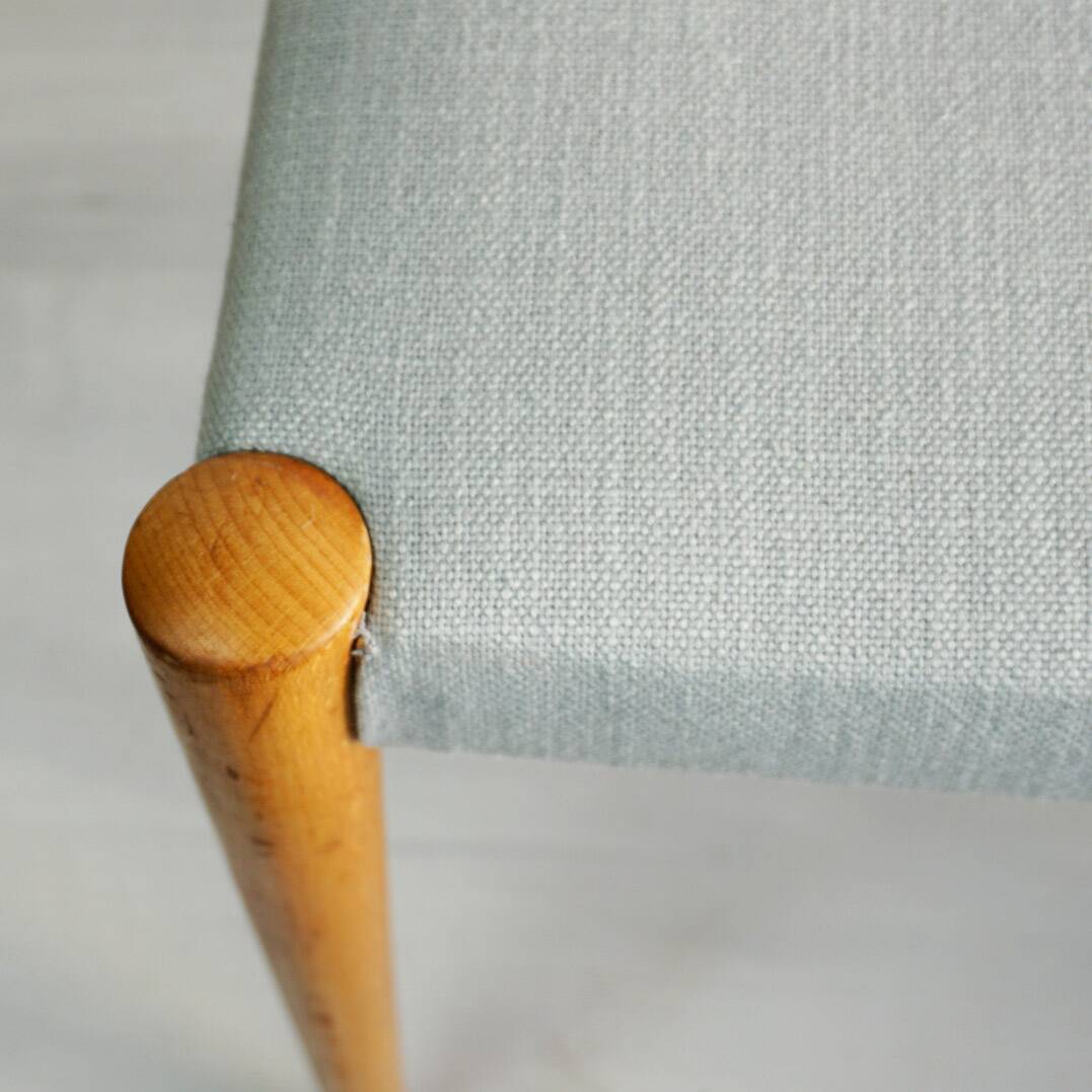 Pair of mid-century Austrian beech dining chairs by Anna Lülja Praun.