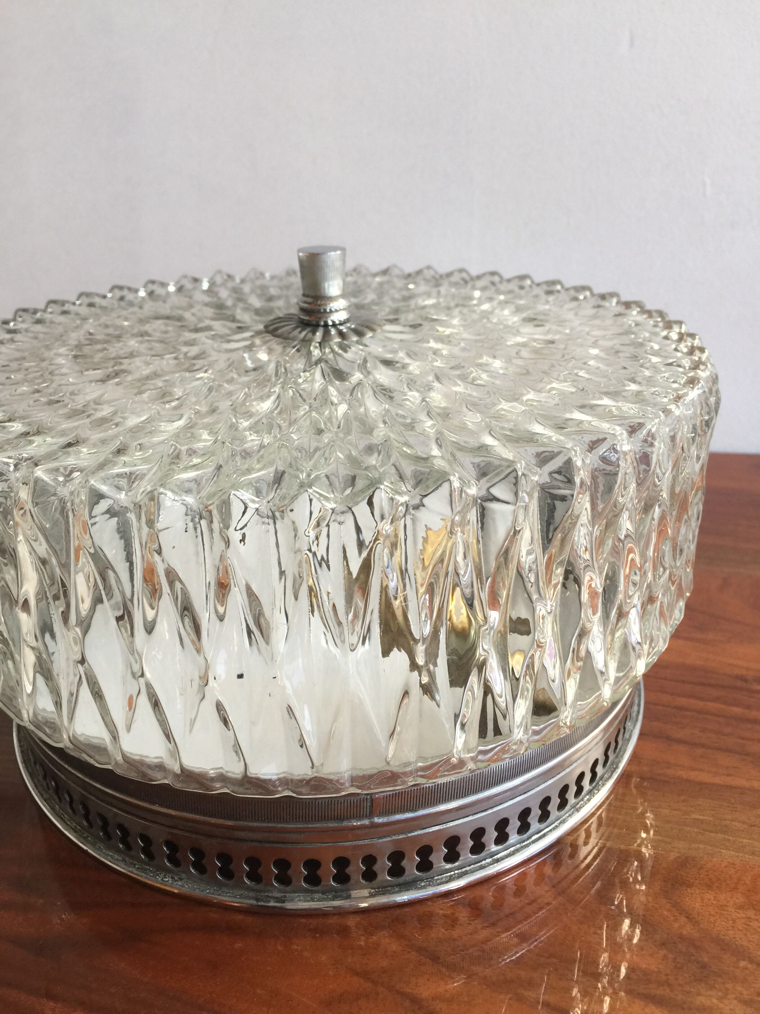 Antique glass ceiling lamp