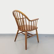 Baumann vintage Bridge Western fan armchair in wood from the 70s