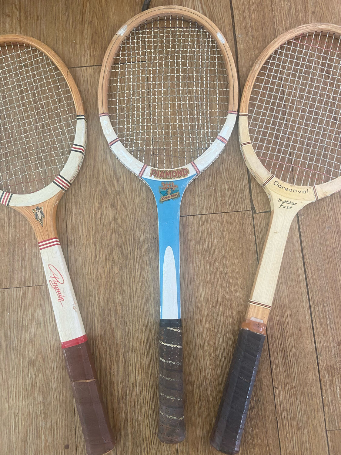 Trio de raquettes vintage