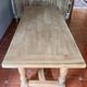 Large Restored Solid Oak Dining Table – Whitewashed Finish