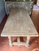 Large Restored Solid Oak Dining Table – Whitewashed Finish