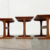 Nest of teak tables from the mid-century by Vildbjerg Møbelfabrik, 1960s, set of 3.