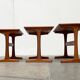 Nest of teak tables from the mid-century by Vildbjerg Møbelfabrik, 1960s, set of 3.