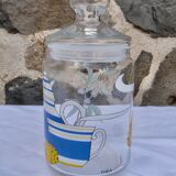 Set of 5 glass spice jars