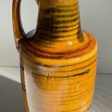 Vintage glazed ceramic amphora vase – west germany