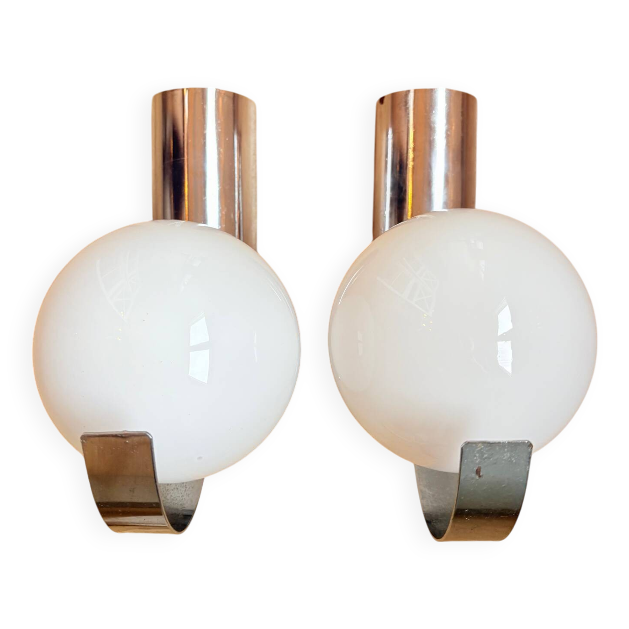 Pair of Space Age wall lights
