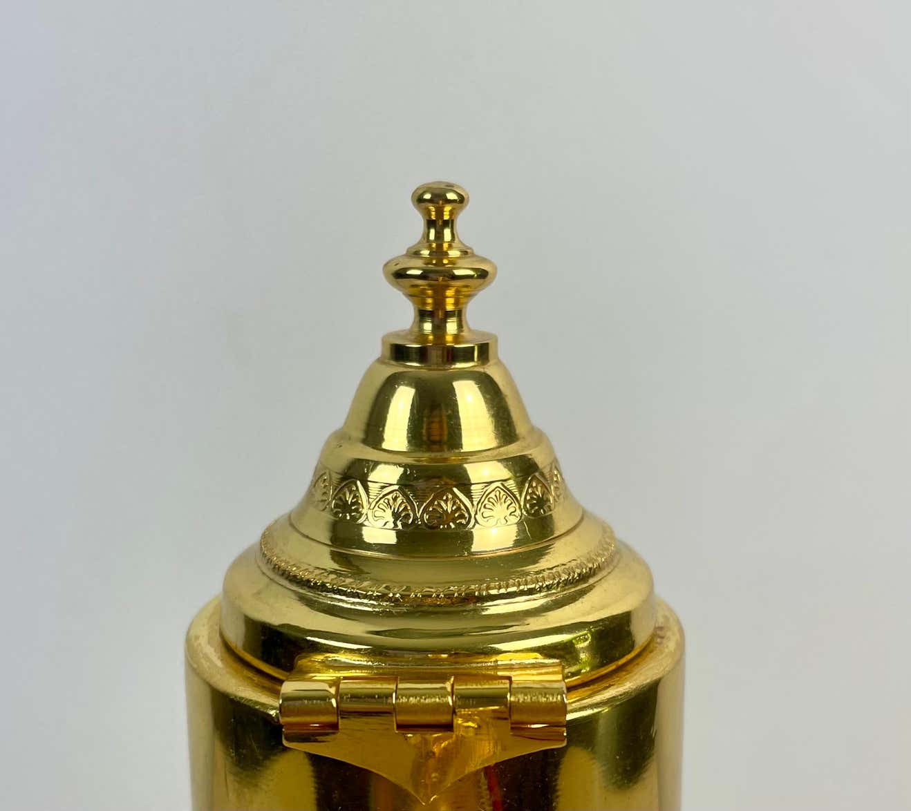 Crystal ewer with diamond tip and gilded metal - decanter - Italy 1930 - Art Deco