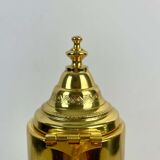 Crystal ewer with diamond tip and gilded metal - decanter - Italy 1930 - Art Deco