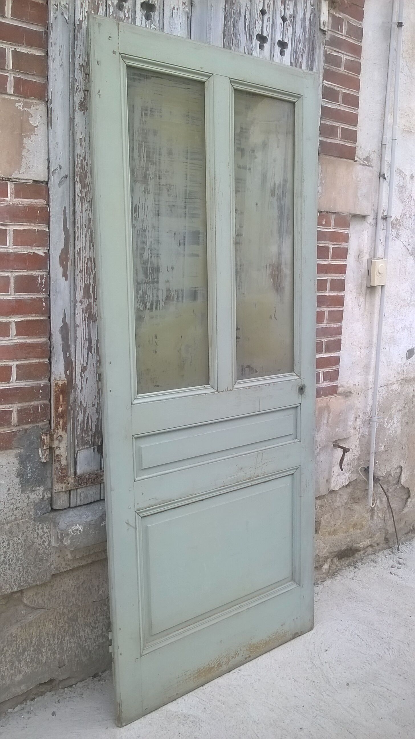 Old glass interior door mint