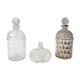 Ensemble de trois bouteilles de parfum Guerlain " Abeilles " avec une bouteille de parfum Lalique