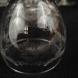 Set of 6 crystal wine glasses