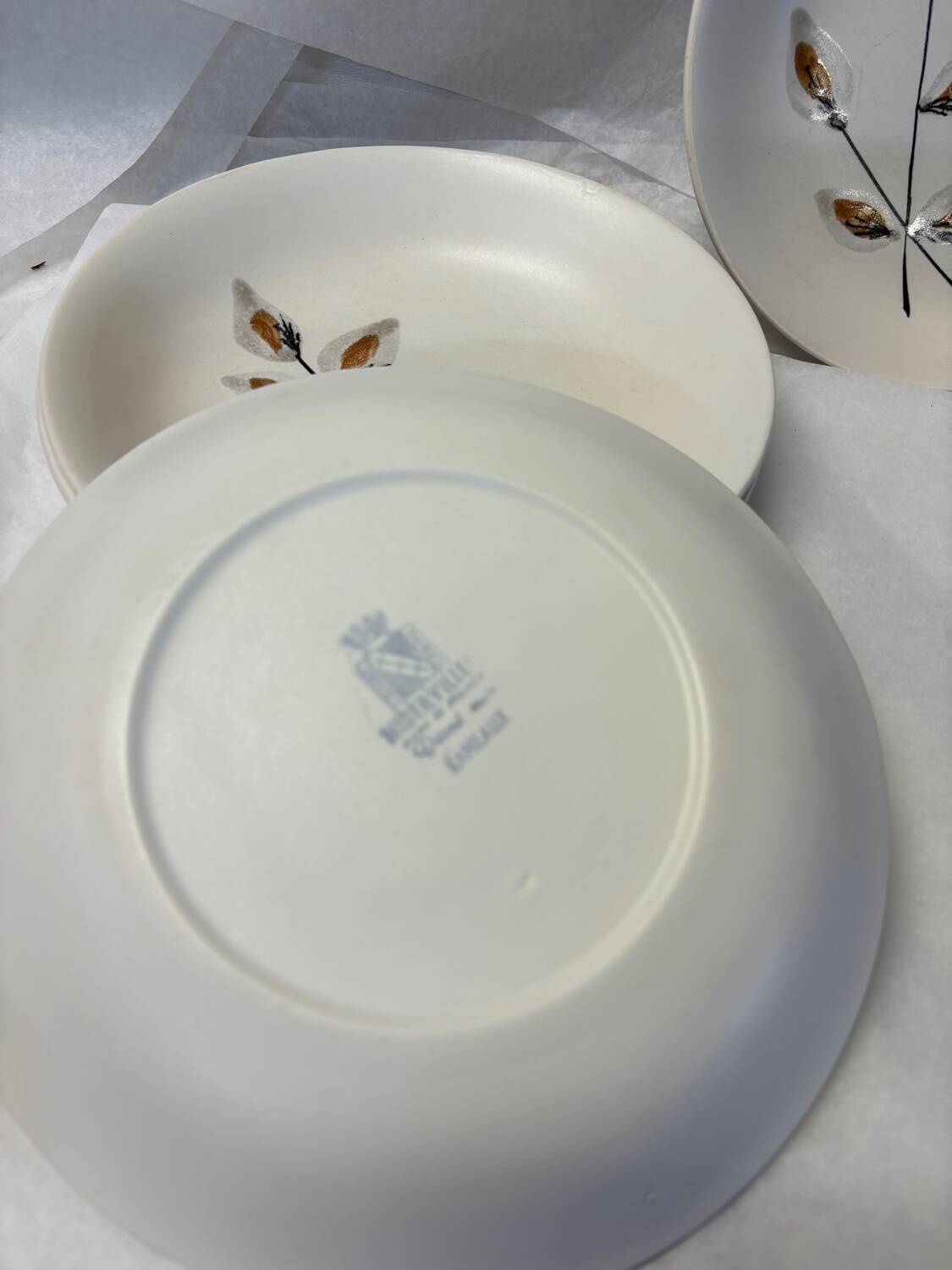 Set of 4 Niderviller plates