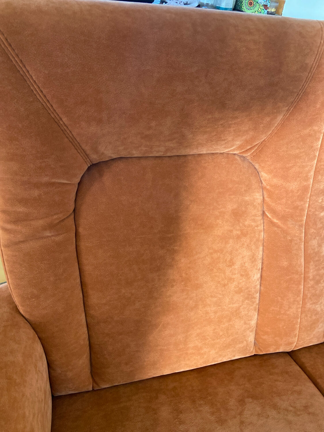 Leather 2-seater sofa comfort