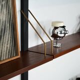 Teak wall unit PS System, Danish design, 1960s, manufactured by Randers Møb