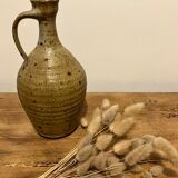 Pyrite stoneware vase signed GRM