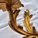 Pair of gilt bronze wall sconces, Louis XV rocaille style