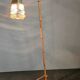 Rare Midcentury Floor Bambnoo and String Lamp, 1960s