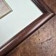 Vintage frame bouquet of flowers signed Roca – Decorative print under glass