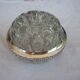 Spades glass flowers silver metal strapping