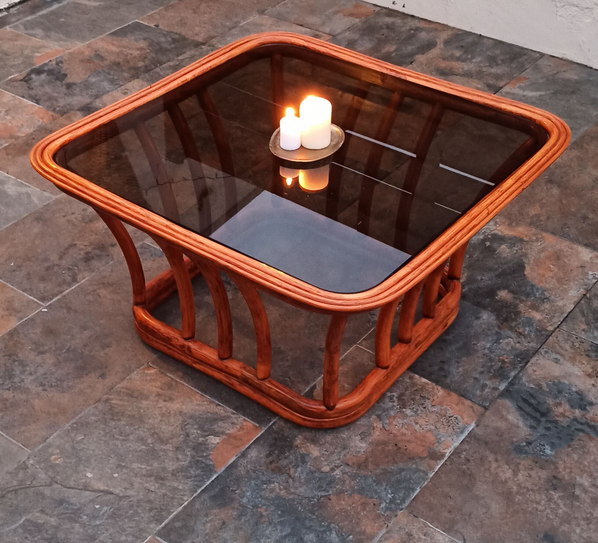 Philippine cane coffee table