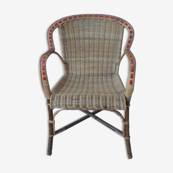 Fauteuil en osier