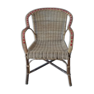 Wicker armchair