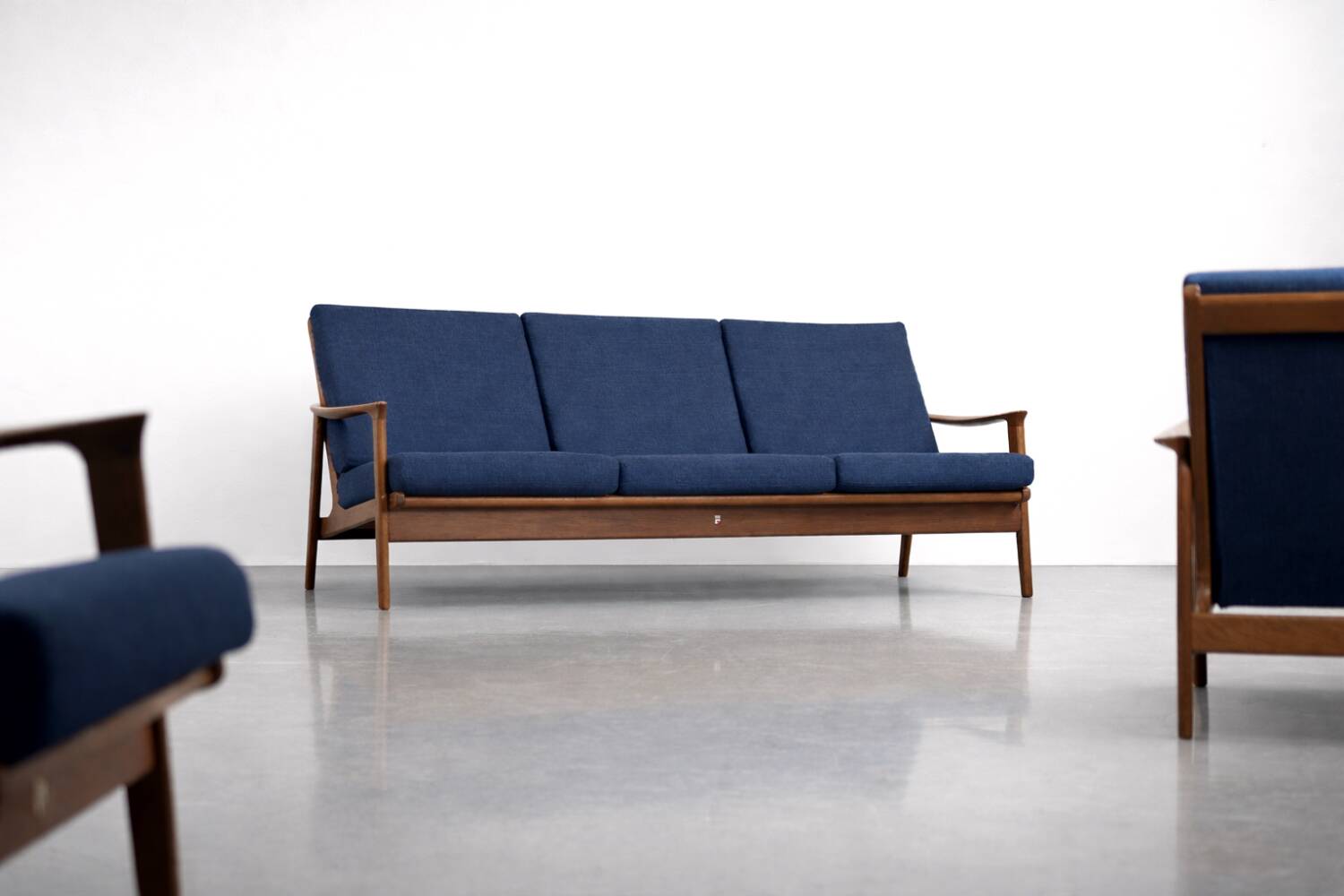 Vintage Mid-Century Australian Modern Teak Sofa & Armchairs by Parker Furniture