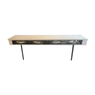 Chrome suspended console, Raymond Loewy, circa 1960