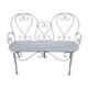 Iron garden bench