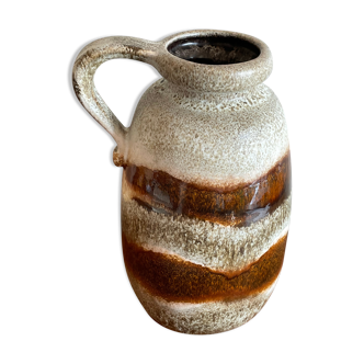 Large mudflated sandstone vase
