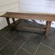 Ancien banc en bois , 130cms de L